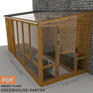 DIY Greenhouse & Garden Shed Plans: Solar Design (Digital Download Only)