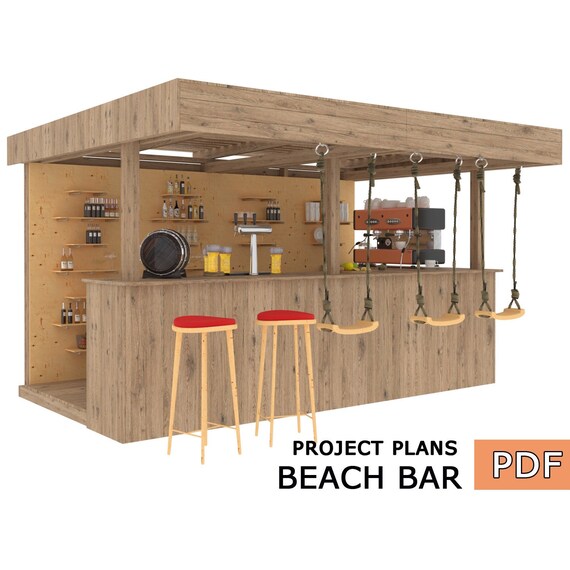 Outdoor Bar Backyard Party Pavilion Openair Bar Beach Bar Etsy