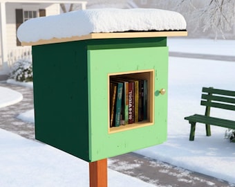 DIY Little Free Library Plan: Neighborhood Lending Box (Digital Download)
