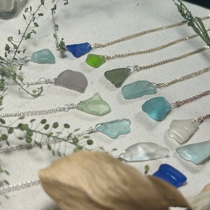 Cayuga Lake Sea Glass 18” Necklaces (various colors) | Gold | Silver | Rose Gold 14K/20