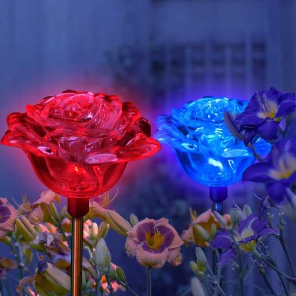 Solar Garden Lights - Etsy