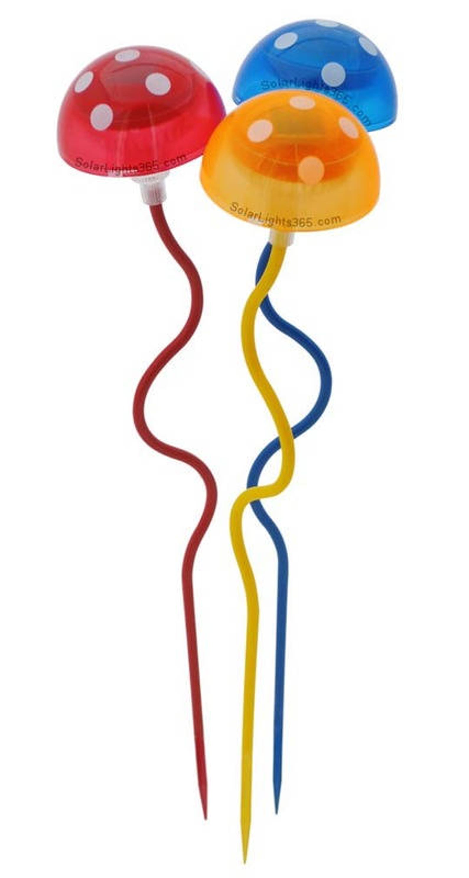 solar toadstool lights