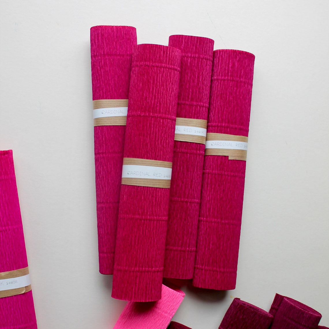 Italian Crepe Paper by Cartotecnica Rossi Deep Reds and Pinks Etsy