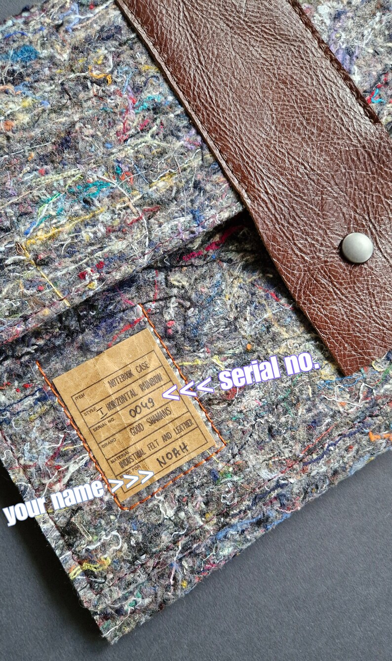 MacBook Air 15 RECYCLED Industrial Felt Notebook Case / Recycled Felt