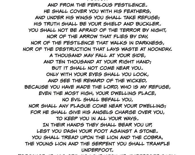 Psalm 91 Kjv Psalm 91 Poster A Soldiers Psalm Prayer For God S