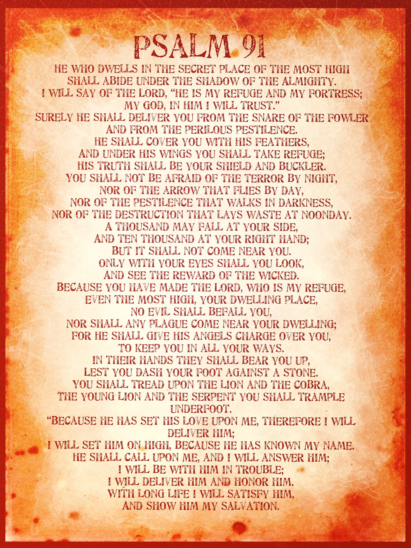 Printable Psalm 91 printable-psalm-91