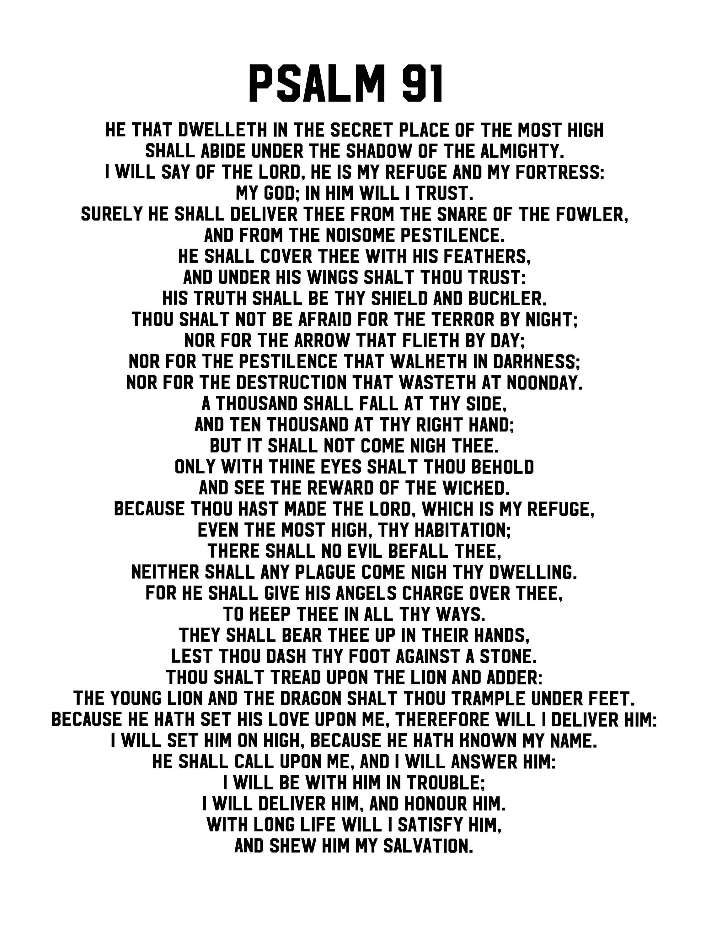 Psalm 91 Images