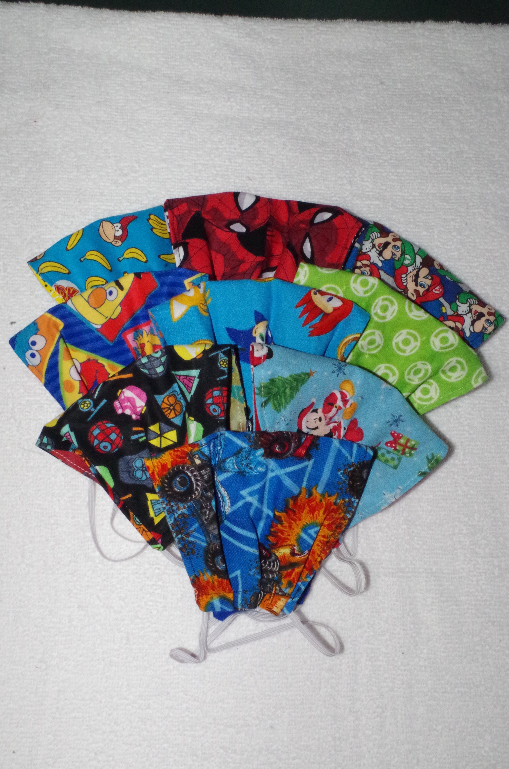 YOU CHOOSE:  Gamer Comic Geek Marvel Star Wars Cotton Face Masks Wash…