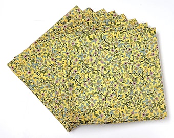 Flowers & Vines Eco-Friendly Napkins - Set of 8