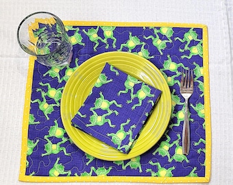 Frolicking Frogs Placemats & Napkins - Set of 4