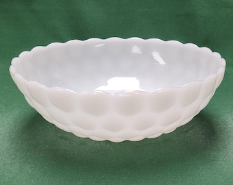 Anchor Hocking Milk Glass Bubble Bowl