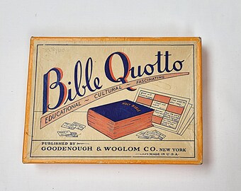 Vintage Bible Quotto Game
