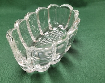 Vintage Princess House Heritage Crystal Spoon Rests – Scalloped Rim Utensil Holders