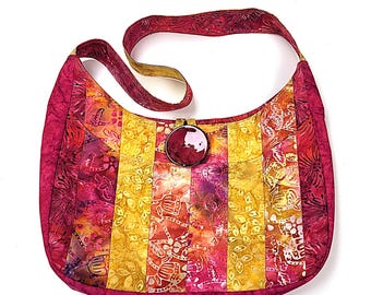 Artisan Batik Shoulder Bag / Tote - Artwork You Can Wear!