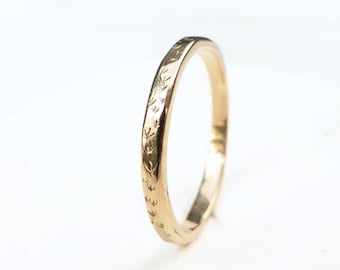Bird Ring with feather in matte 14k solid gold
