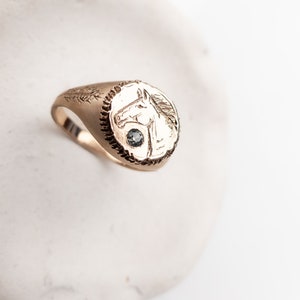 Horse Ring Gold Equestrian Jewelry in 14k or 18k image 2