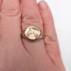 Horse Ring Gold Equestrian Jewelry in 14k or 18k image 9