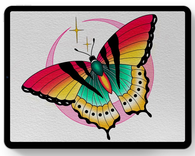 Procreate Essential Tattoo Stencils Vol 1 Etsy