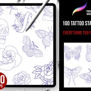 Procreate Essential Tattoo Stencils Vol 1