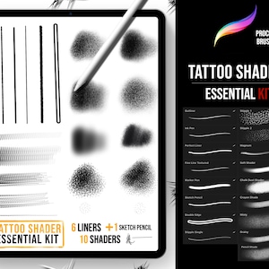 Kit essentiel de nuanceurs de tatouage pour procréer, pinceaux pour nuancer les tatouages image 1