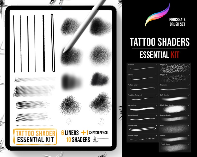 Kit essentiel de nuanceurs de tatouage pour procréer, pinceaux pour nuancer les tatouages image 1