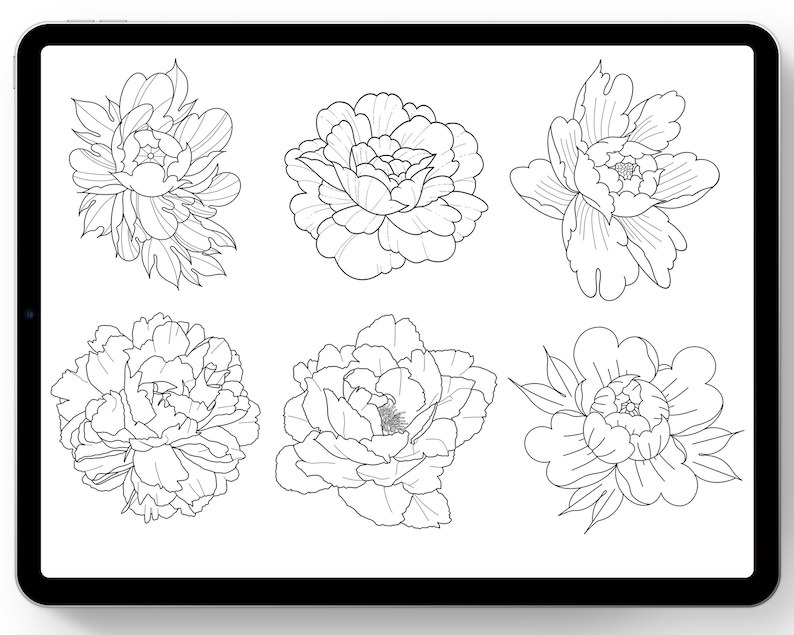 Procreate Essential Tattoo Stencils Vol 1 Etsy
