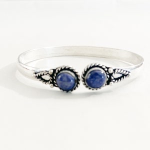 Silver  arm cuff bracelet• boho/ tribal/ gipsy/ hippie Jewelry/ festival boho / spiritual gift / bracelet/ lapis lazul/ best gift for her