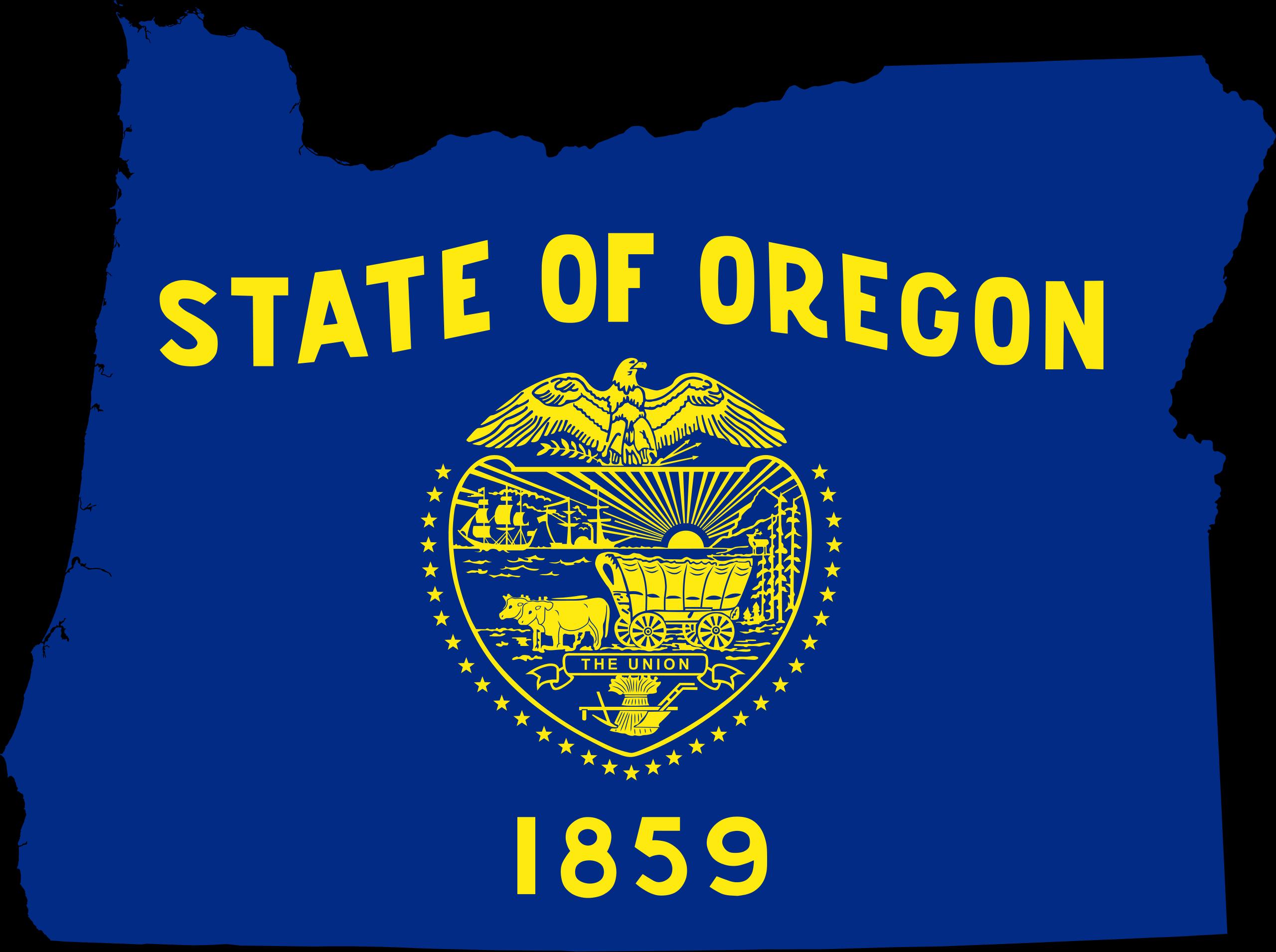 Oregon Flag Map Adhesive Decal, Vinyl Stickers - Etsy