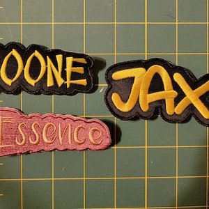 Embroidered name patch for her, embroidered patch for him, custom Name Patch, personalized gift for him, Personalized gift for her