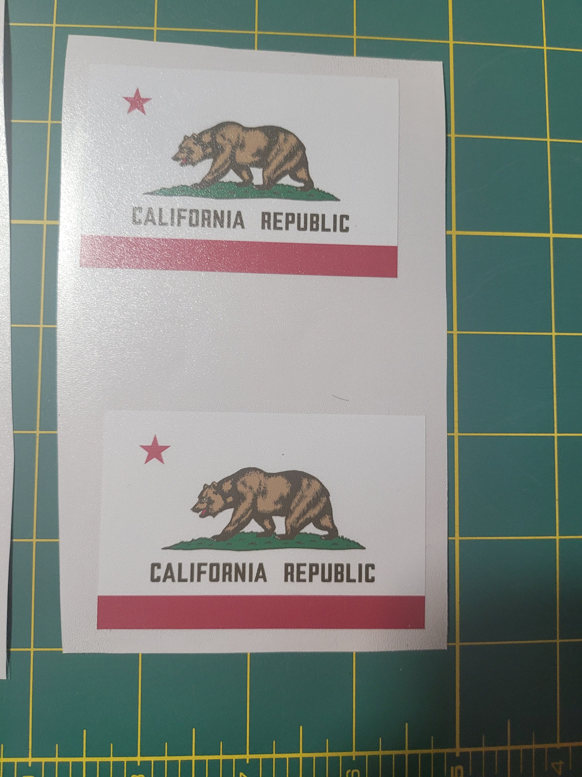 California Flag Map Adhesive Decal, Vinyl Stickers - Etsy