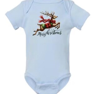 Christmas Short Sleeve Baby Bodysuit