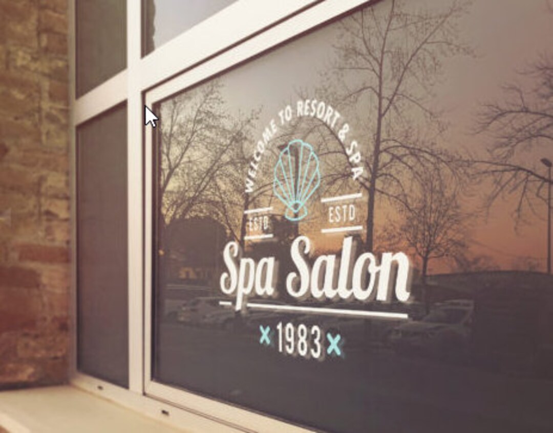 Custom Window Sticker Custom Window Static Cling Store Front Etsy