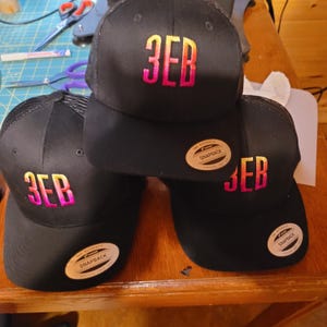 Custom Embroidered Trucker Hat, Personalized Hat, Custom Embroidery, Logo Hat, Gift for Him, Gift for Her, personalized gift