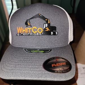 Custom Embroidered Flexfit Trucker Cap: Company Logo, Monogram