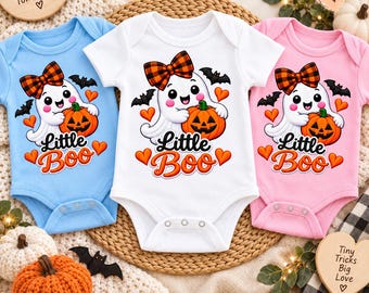 Baby Halloween Bodysuit, Pumpkin Kisses, Cotton Knit, 3-12 Months