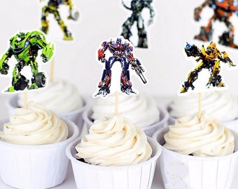24 pieces Transformers Cake/Cupcake toppers