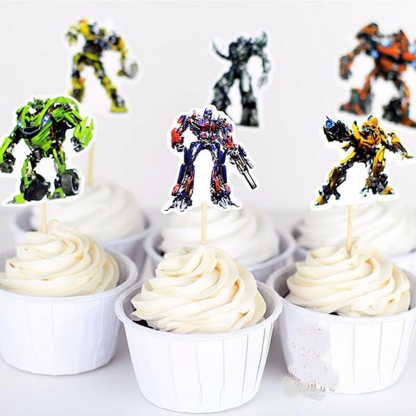 24 pieces Transformers Cake/Cupcake toppers