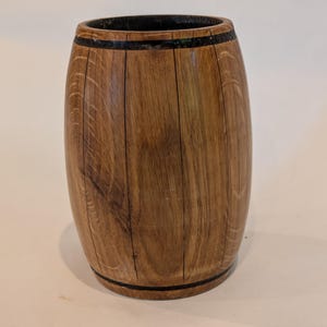 1316, White Oak Whiskey Barrel Tumbler