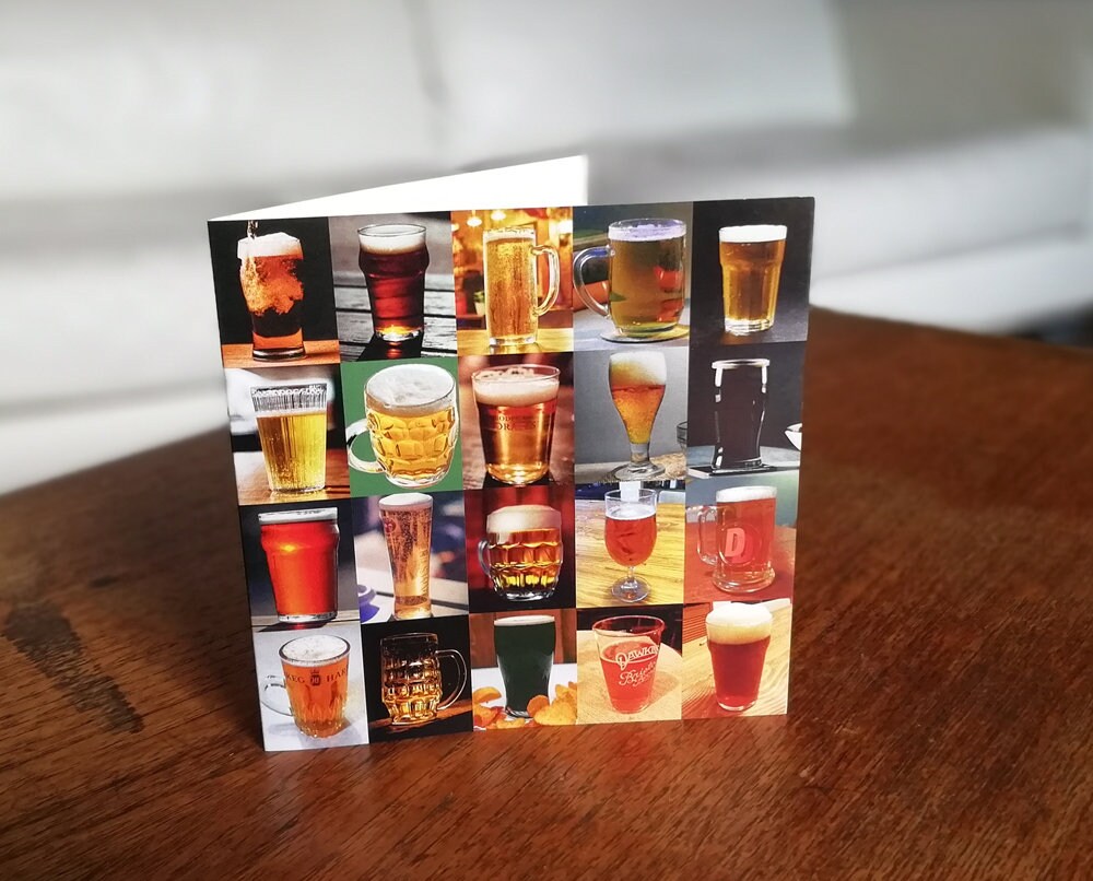 Birthday Card Beer - Etsy