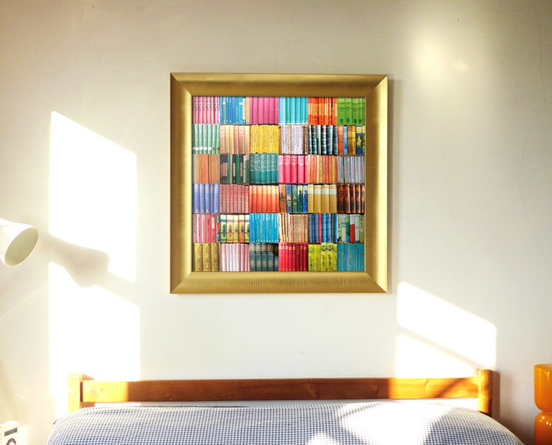 Books Bookshelf Wall Art Digital Wall Decor Downloadable Etsy