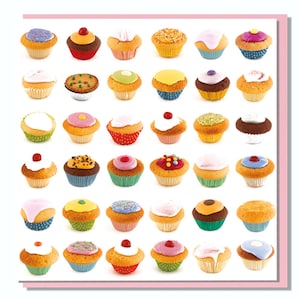 Cupcakes per biglietti d'auguri