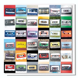 Carte d'anniversaire pour papa avec cassettes