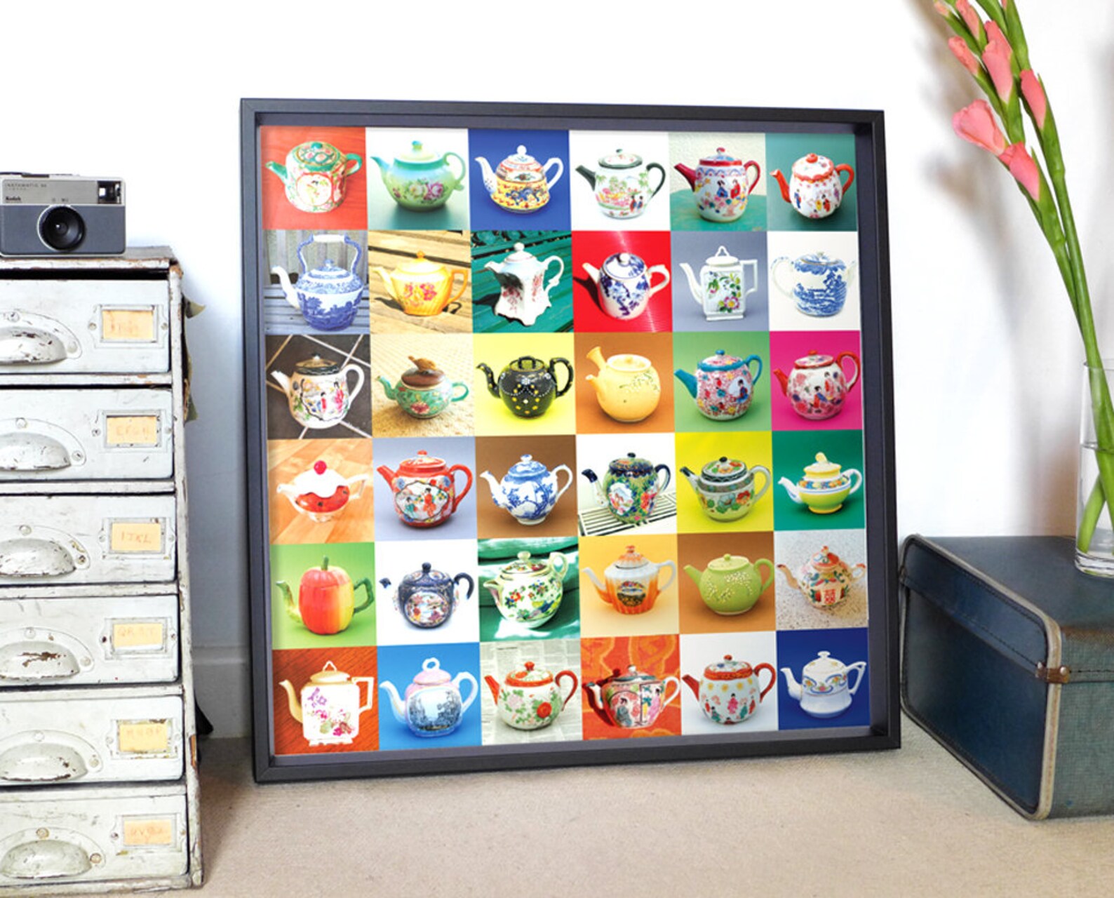 Teapots Teapot Wall Art Digital Art Download Gift for Etsy