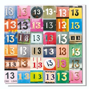 13e verjaardagskaart
