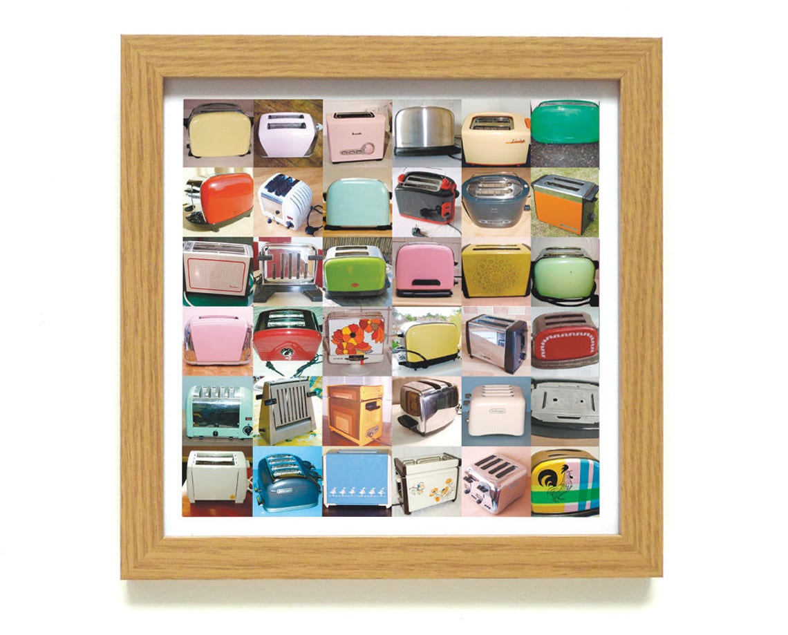 Toasters | Electric Toaster Wall Art | Kitchenalia | Retro Present ...