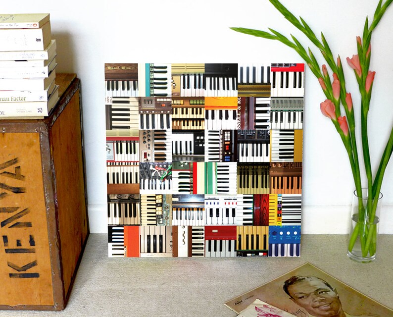 Keyboards Vintage Keys Wall Art Gift for Musician Etsy