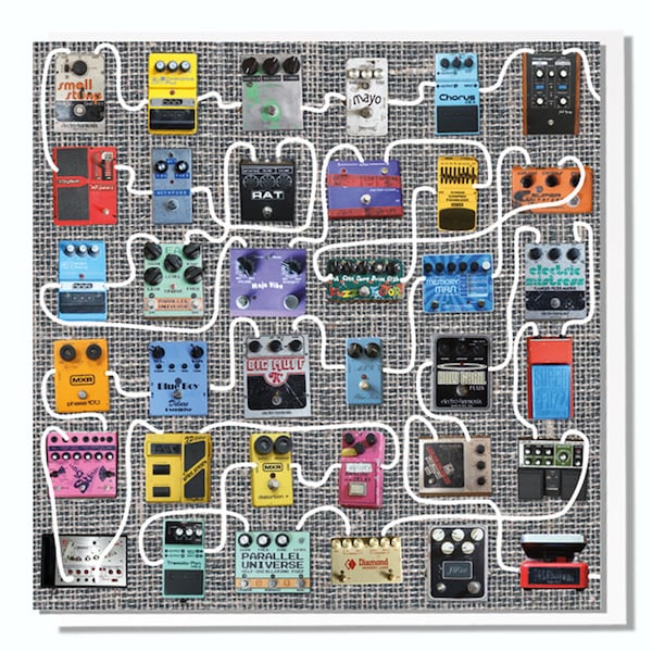 Guitar Pedals Card for Musician