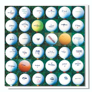 Carte de voeux Balles de golf