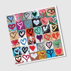 Love Hearts Graffiti Card image 6