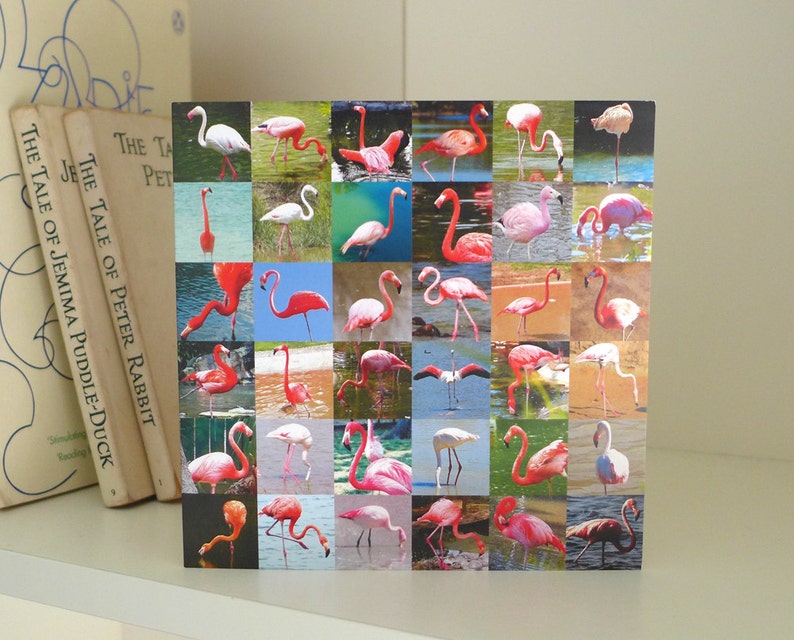 Birthday Card Flamingos image 4